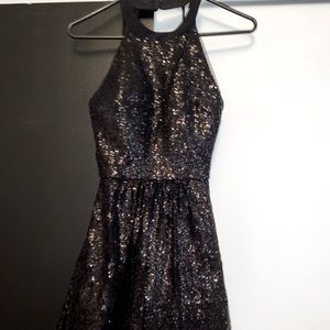 halter top sparkly dress